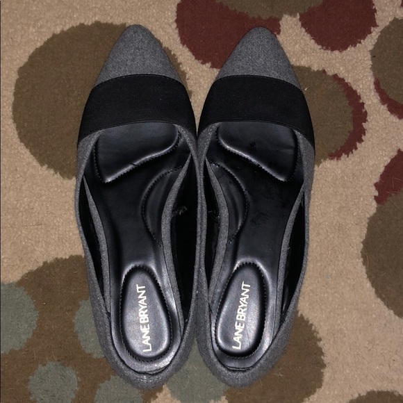 Lane Bryant Shoes - Lane Bryant flats. Gray/Black Size 10.